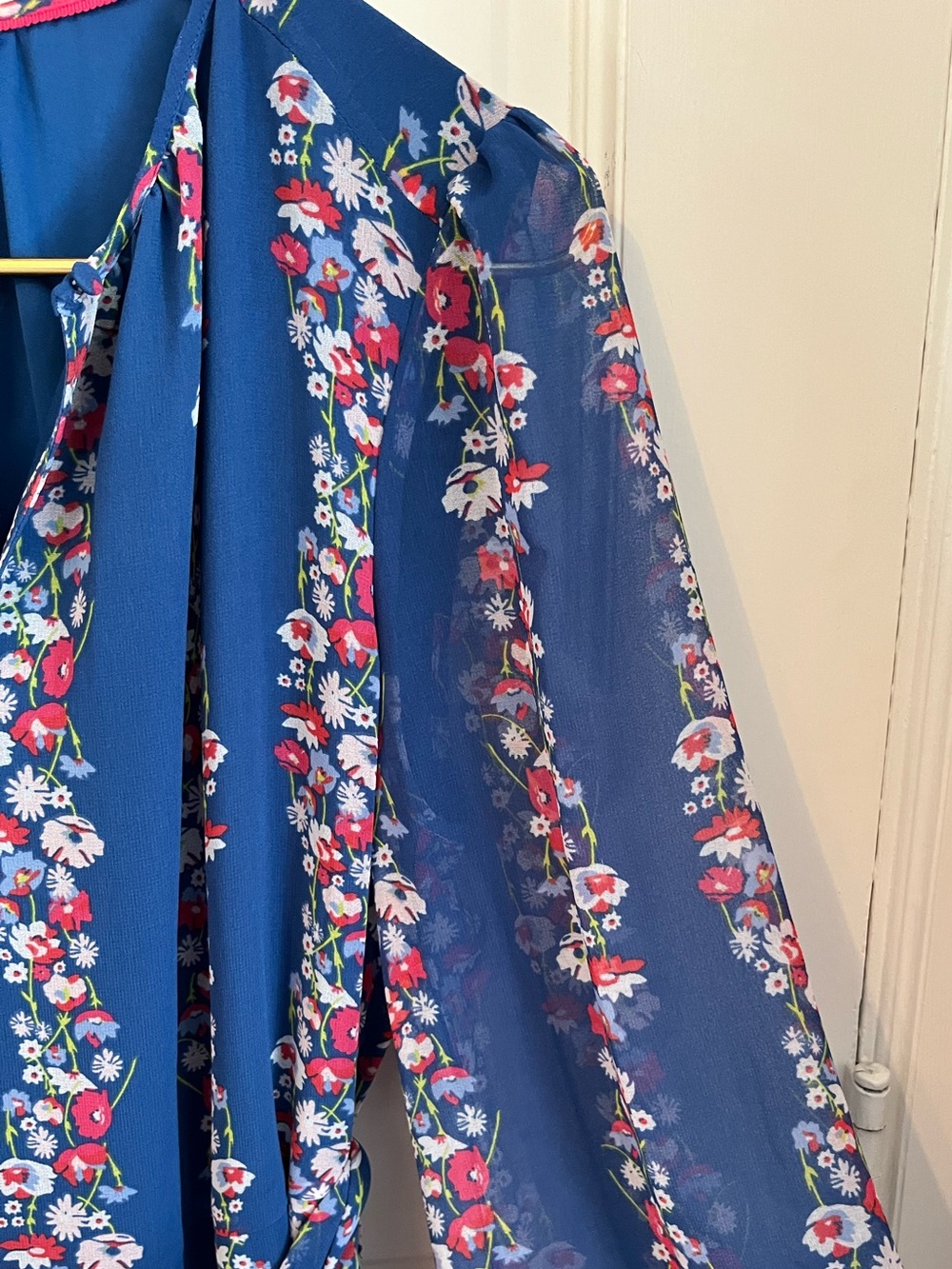 BODEN Kathleen Midi Dress Opulent Blue Flowerbed Floral {3B51} - Picture 7 of 12
